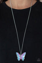 Load image into Gallery viewer, Paparazzi The Social Butterfly Effect - Purple Butterfly Necklace
