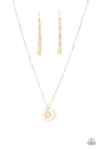 Paparazzi Think PAW-sitive - Gold Necklace