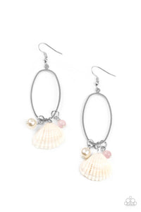 Paparazzi This Too SHELL Pass - Pink Shell Earrings