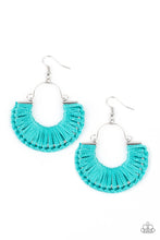 Load image into Gallery viewer, Paparazzi Threadbare Beauty - Blue Threaded Earrings
