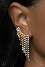 Load image into Gallery viewer, Paparazzi Thunderstruck Sparkle - Gold Earrings

