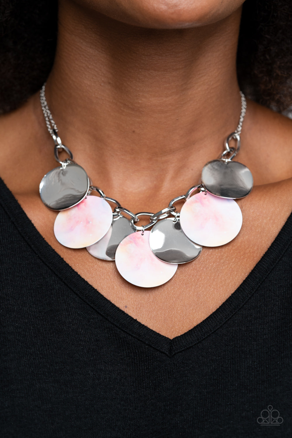Paparazzi Tie Dye Drama - Multi Necklace