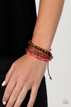 Load image into Gallery viewer, Paparazzi Timberland Trendsetter - Pink Urban Bracelet
