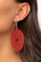 Load image into Gallery viewer, Paparazzi Tropical Retreat - Red Wooden Earrings
