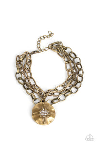 Paparazzi True North Twinkle - Brass Bracelet