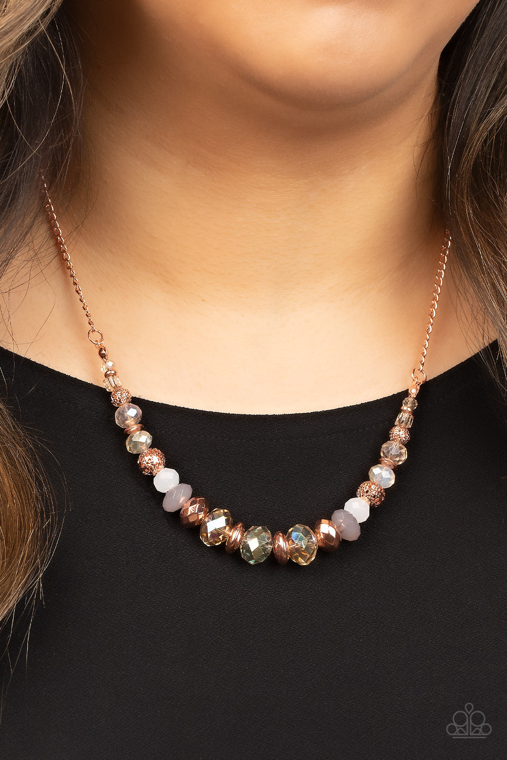 Paparazzi Turn Up The Tea Lights - Copper Necklace