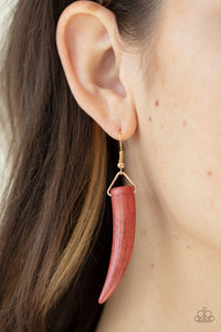 Paparazzi Tusk Tundra - Brown Necklace