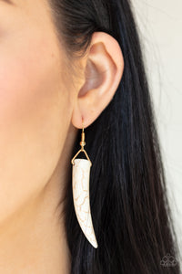 Paparazzi Tusk Tundra - White Necklace