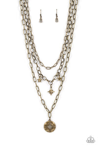 Paparazzi Under the Northern Lights - Brass Necklace