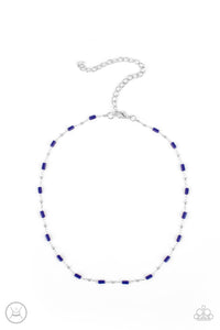 Paparazzi Urban Expo - Blue Choker Necklace