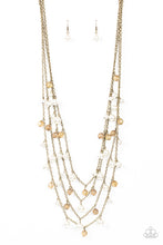 Load image into Gallery viewer, Paparazzi Vintage Virtuoso - Brass Necklace
