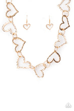 Load image into Gallery viewer, Paparazzi Vintagely Valentine - Gold Heart Necklace
