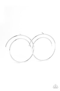 Paparazzi Vogue Vortex - Silver Earrings