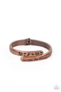 Paparazzi WINGS of Change - Copper Bracelet