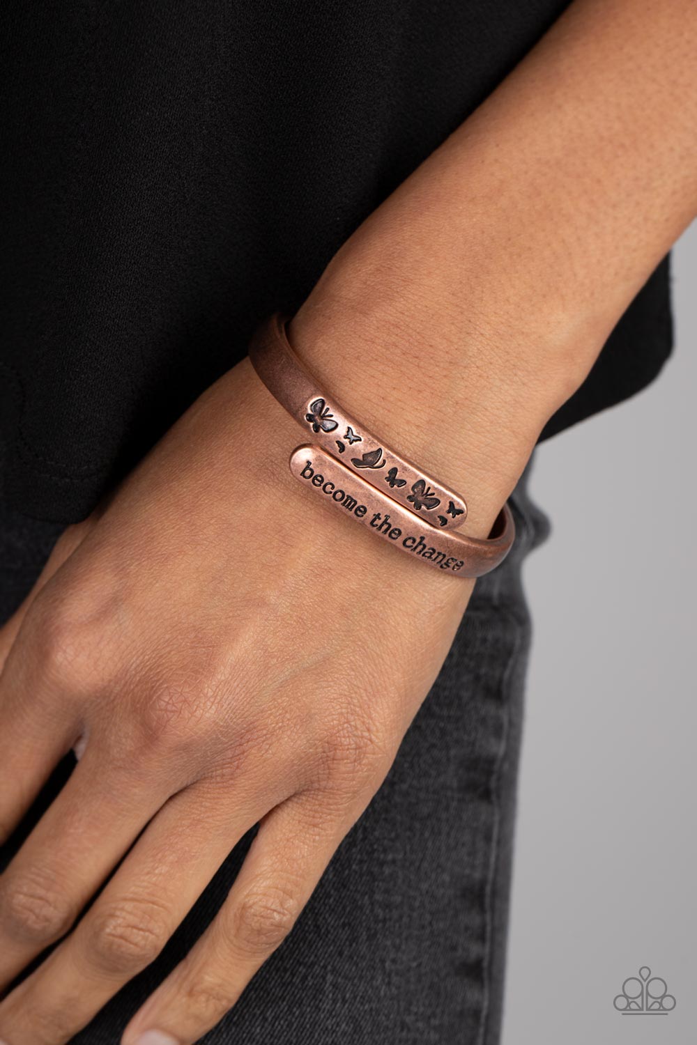 Paparazzi WINGS of Change - Copper Bracelet
