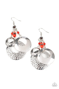 Paparazzi Wanderlust Garden - Red Earrings