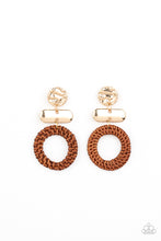 Load image into Gallery viewer, Paparazzi Woven Whimsicality - Gold Earrings
