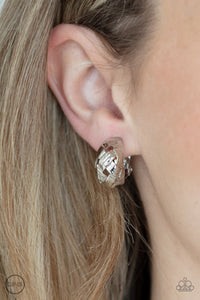 Paparazzi Wrought With Edge - Gold Clip-On Earrings