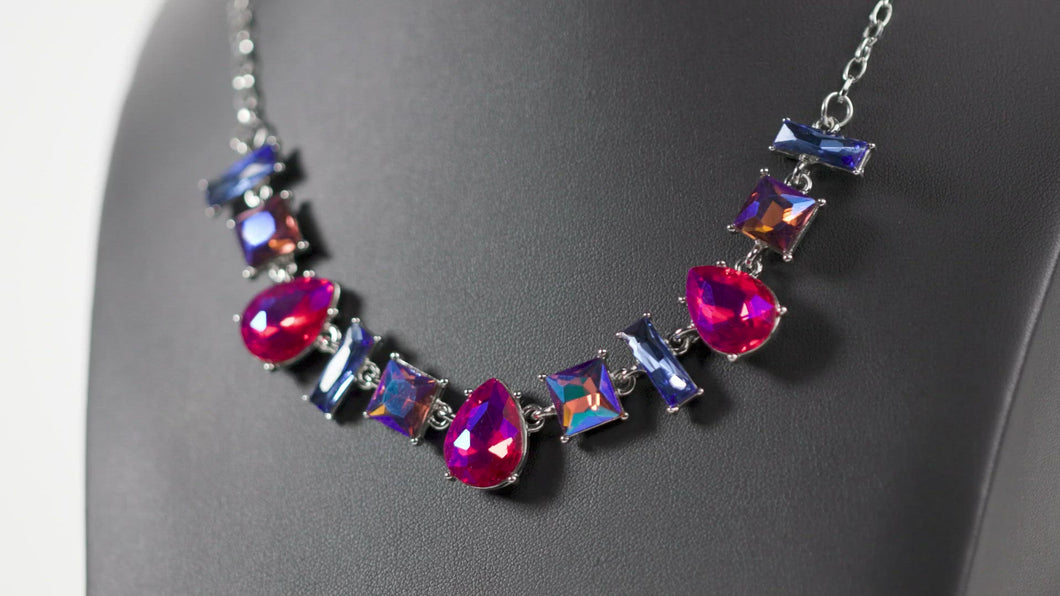 Paparazzi Interstellar Ice - Pink Necklace